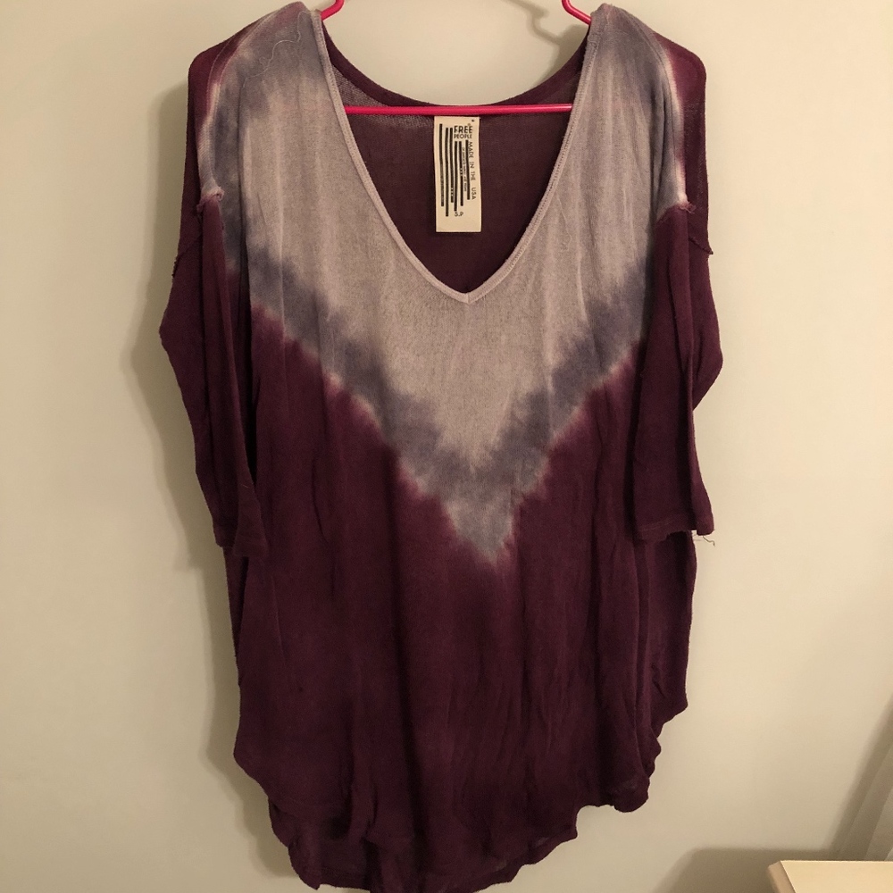 Free People Tie Dyed Top